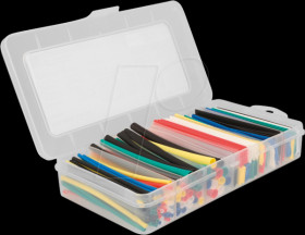 20736 Heat-shrink tubing assortment box, multi-coloured set of 196