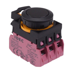 CW1B-A1E03B Black Maintained Push Button Switch 3NC IP65 IDEC