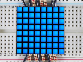 Adafruit 1.2" 8x8 Matrix Square Pixel - Blue