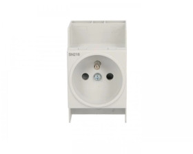 Gniazdo modułowe 2P+Z 10A 250V na szynę SN216