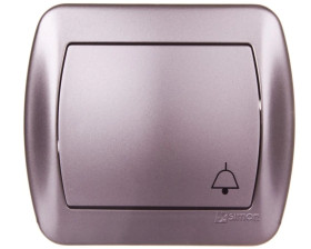 Simon Akord Przycisk /dzwonek/ satyna metalizowana AD1/29