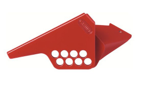 Blokada zaworu Blokada do zaworu kulowego ABUS rozmiar mocowania 25mm Czerwony