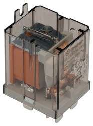 Przekaźnik mocy 230V ac SPDT Finder, montaż kołnierzowy Faston