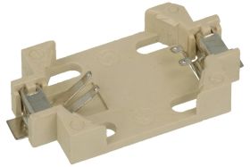 Koszyk baterii; CR2032 (3V) SMD; 1xCR2032; 2 piny; do druku poziomy; pojemnik; szary; 2032