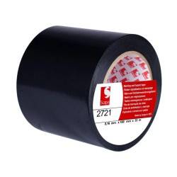 Taśma oznaczeniowa ostrzegawcza 100mm/33m czarna 2721 SCAPA