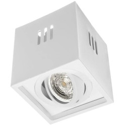 Oprawa sufitowa natynkowa BRICK Gu10 regulowana white biała