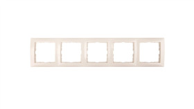 Berker B.Kwadrat Ramka Pięciokrotna Kremowa 5310158982