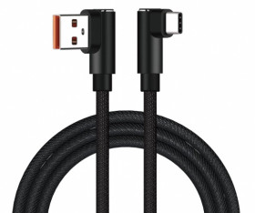 KABEL USB C APPACS 2M 2,4A KATOWY NIEBIE