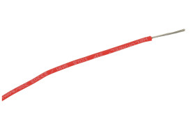 Przewód; silikonowy; SIF; 1 żyła; linka; Cu; 0,50mm2; czerwony; silikon; ciepłoodporny; bezhalogenowy; -60...+180°C; 300/500V; z