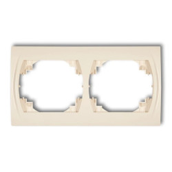LOGO Ramka pozioma podwójna beżowy 1LRH-2