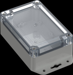 6U07120805639 Industrial housing, 120 x 80 x 45.2mm, IP66/IP68, light gray