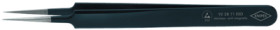 ESD precision tweezers, uninsulated, antimagnetic, chrome-nickel steel, 110 mm, 92 28 71 ESD