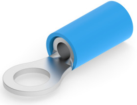 Insulated ring cable lug, 1.25-2.0 mm², AWG 16, 5 mm, blue, 53942-2