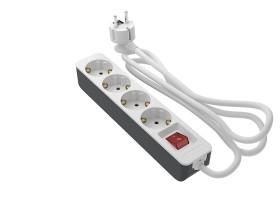 Przedłużacz 2m 4 gniazda typ Schuko 16A 250 V