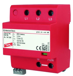 Ogranicznik przepięć Typ T1+T2 3P 12,5/37,5kA 1,5kV DEHNshield DSH B TNC 255 FM 941306