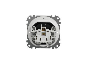 SEDNA DESIGN & ELEMENTS Gniazdo pojedyncze z uziemieniem z przesłonami IP44 zaciski bezgwintowe czarny antracyt SDD214014 SCHNEI