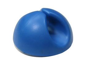 Uchwyt kablowy 5mm Samoprzylepny 30 x 30 x 15mm materiał: PVC Niebieski rozdzielacze