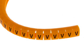 Oznaczniki kabli Zatrzask RS PRO zakres 4 → 5mm ilość 100