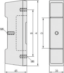 Stopka, typ: Tylna stopka, do użytku z: Pokrywa obudowy 19 cali typu Desktop