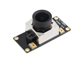 Waveshare OV5693 5MP USB Camera, Fixed-focus, Auto Focusing, M12 Camera Module, Onboard Dual Microphones