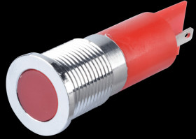 Q14F1CXXR12E Indicator LED, 12 V DC, 14 mm, FASTON, red/BrC