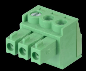 CTB922HE/3 Plug-in screw terminal - 3-pin, RM 3.81 mm, 0°.
