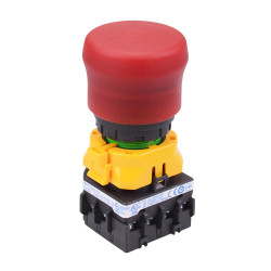 XW1E-LV4TG13Q4MFR 24V illuminated 22mm Emergency Stop Switch 1NO-3NC IDEC