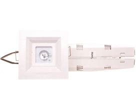 Oprawa awaryjna LOVATO P LED 1W 3h jednozadaniowa biała LVPO/1W/C/3/SE/X/WH