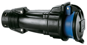 Złącze przemysłowe - zasilające 16A Gniazdo 230 V 2P + E Żeński Legrand Niebieski Montaż na kablu IP44