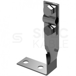 Uchwyt kątowy skręcony 60x120 2xM6 OCG ocynk galwaniczny zacisk śrubowy KM GROM