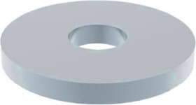 Washer, M3, H 0.8 mm, inner Ø 3.2 mm, outer Ø 9 mm, steel, galvanized, according to DIN 9021/ISO 7093, BYB-3-16H930