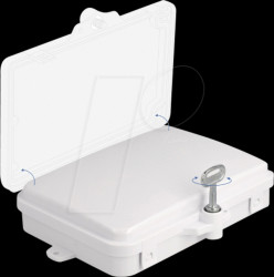 87901 Fiber Optic Distribution Box IP65 waterproof lockable 6 port whi