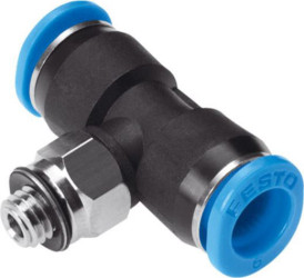 Złączka pneumatyczna Wciskane 4 mm Wciskane 4 mm Festo Adapter gwintowany teowy M3 męskie