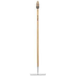 Draper 99015 Heritage Stainless Steel Garden Rake with Ash Handle