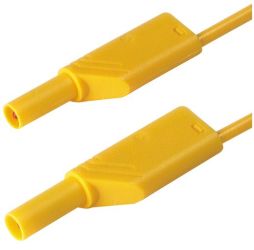 MLS WS 100/1 GE Przewód PVC 1,0mm2, 1,0m, 2x(wt.+gn.)4mm, żółty, Hirschmann, 934095100, MLSWS1001GE