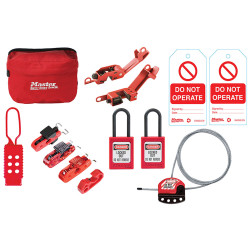 Master Lock MAINTKIT-EN General Maintenance Lockout Kit, 11 Piece