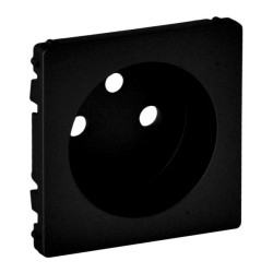 VALENA LIFE plakietka do gniazd 2p+z czarna 756302