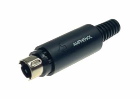 Wtyk miniDIN 4-pin AMPHENOL USA na przewód