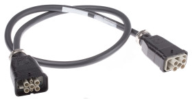 Wzmocnione złącze zasilania 4-pinowe HARTING 14A 600 V Żeńskie do męskiego