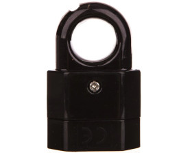 Gniazdo przenośne z uchwytem b/u Euro 2,5A 250V czarne GP2C-2