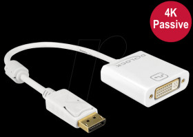62602 DisplayPort 1.2 plug &gt; DVI 24+5 socket, white