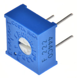 Potencjometr dostrojczy 2.2kΩ THT 0.5W Regulacja górna 0,76 mm