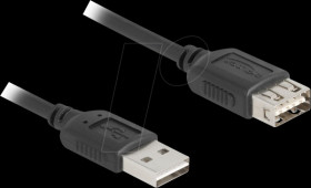 81510 USB 2.0 extension cable EASY A plug to EASY A socket, 0.2 m