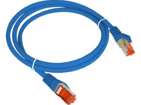 Patch-cord S/FTP kat.6A LSOH 0.5m niebieski KKS6ANIE0.5