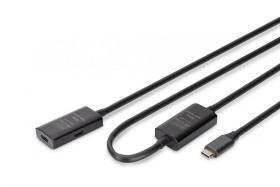 Kabel przedłużający aktywny, USB 3.2 Gen1, 5Gbps, USB-C - USB-A, 10m DA-73109