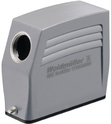 Grommet housing, size A25, die-cast aluminum, M25, angled, longitudinal bow locking, IP65, 1788690000