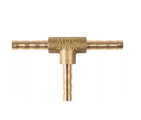 4/4/4mm Brass Tee T-Joint Hose Connector