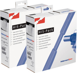 HellermannTyton 300-31273 Rurka termokurczliwa bez kleju HIS-PACK-12.7/6.4-PO-X-CL, 2:1, od 12.70 mm do 6.40 mm, 5 m