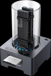 G-M2DK-CR-10G Docking station, 2x M.2 NVMe/NGFF, CF-Express, USB 3.1