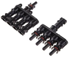KONEKTOR RÓWNOLEGŁY MĘSKI + ŻEŃSKI MC4 4-igt/br1